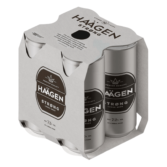 Haagen Strong 7.2% 4 Pack 500ml Cans