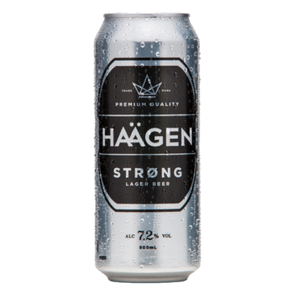 Haagen Strong 7.2% 4 Pack 500ml Cans