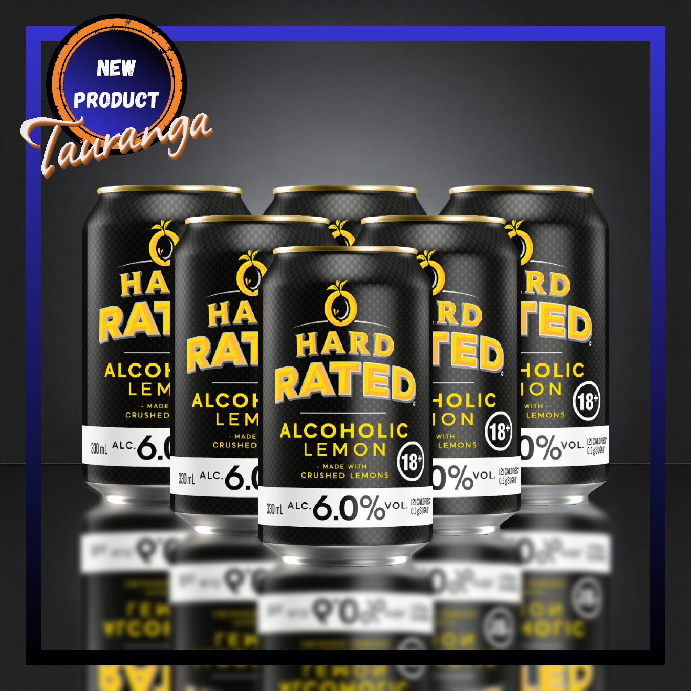 Hard Rated Lemon 6% 6 Pack 330mL Cans (New)  (HO-BS)