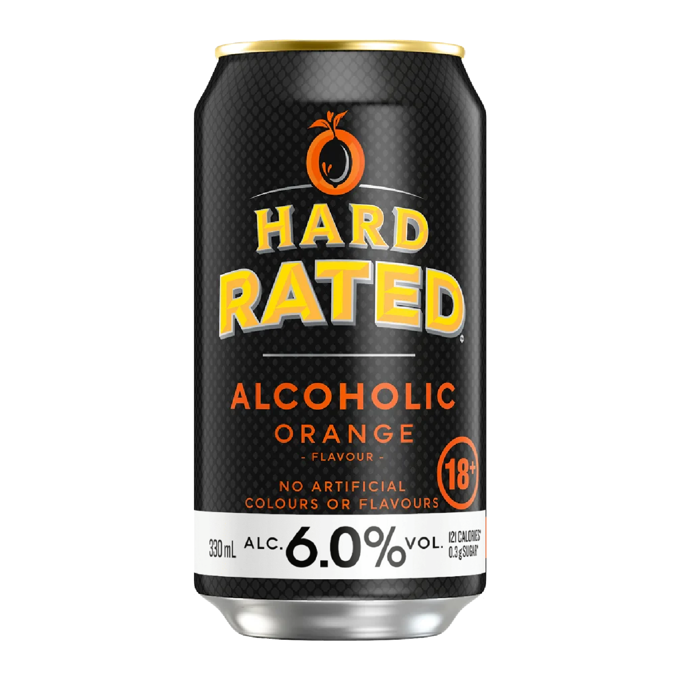 Hard Rated Orange 6% 6 Pack 330mL Cans (New)