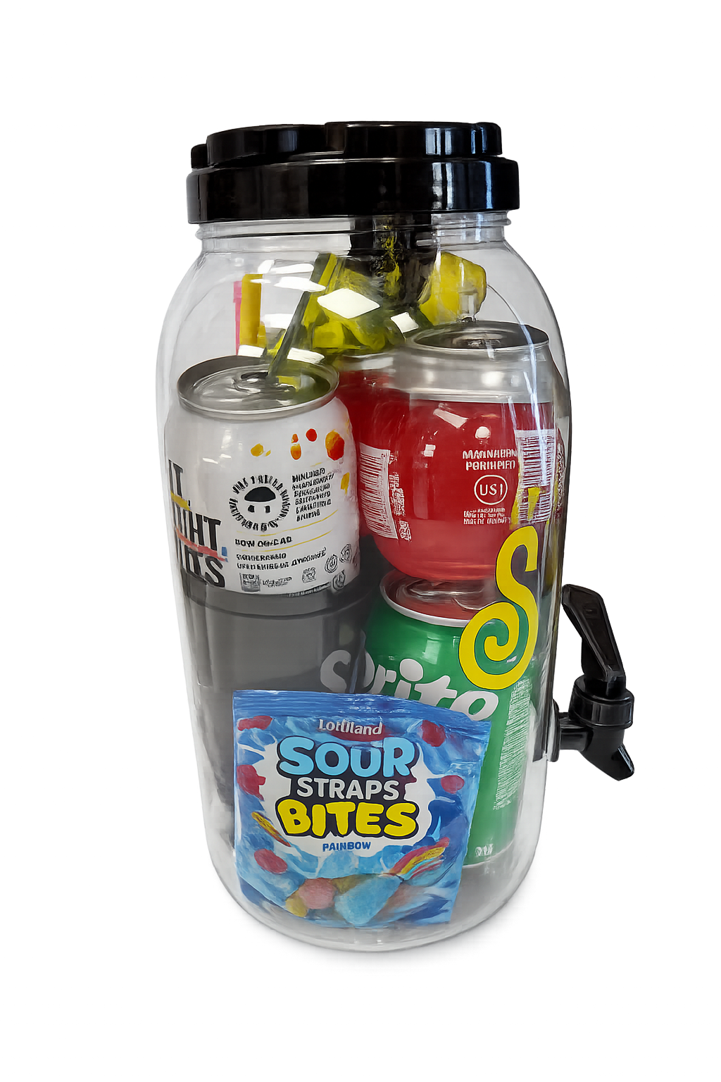 Cocktail Bucket with BuzzBallz, Jello Shots, Popping Candy & Mixing Drinks (Makes 4 Alcoholic Cocktails) (New) (TLT-MS)