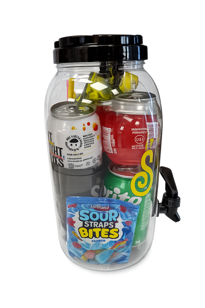 Cocktail Bucket with BuzzBallz, Jello Shots, Popping Candy & Mixing Drinks (Makes 4 Alcoholic Cocktails) (New) (TLT-MS)