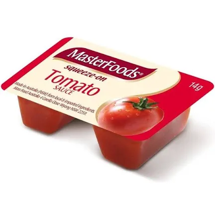 Tomatoe Sauce Masterfood Squeeze Me 14g (New) (Pickup Only)