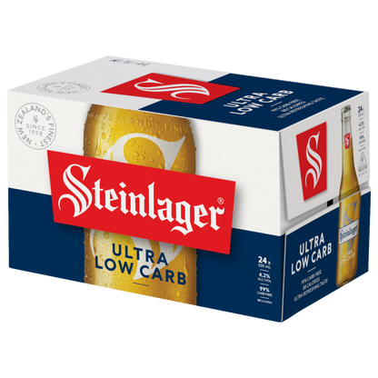 Steinlager Ultra Low Carb 24 Pack 330mL Bottles