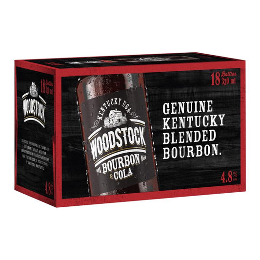 Woodstock 4.8% Bourbon & Cola 18 Pack 330mL Bottles