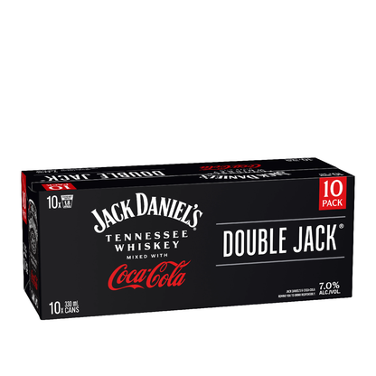 Jack Daniels Double Jack & Coke 7% 10 Pack 330mL Cans (TLT-New) (HO-BS) Hybrid
