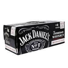 Jack Daniels No Sugar Cola 4.8% 10 Pack 375ml Cans - Thirsty Liquor Tauranga