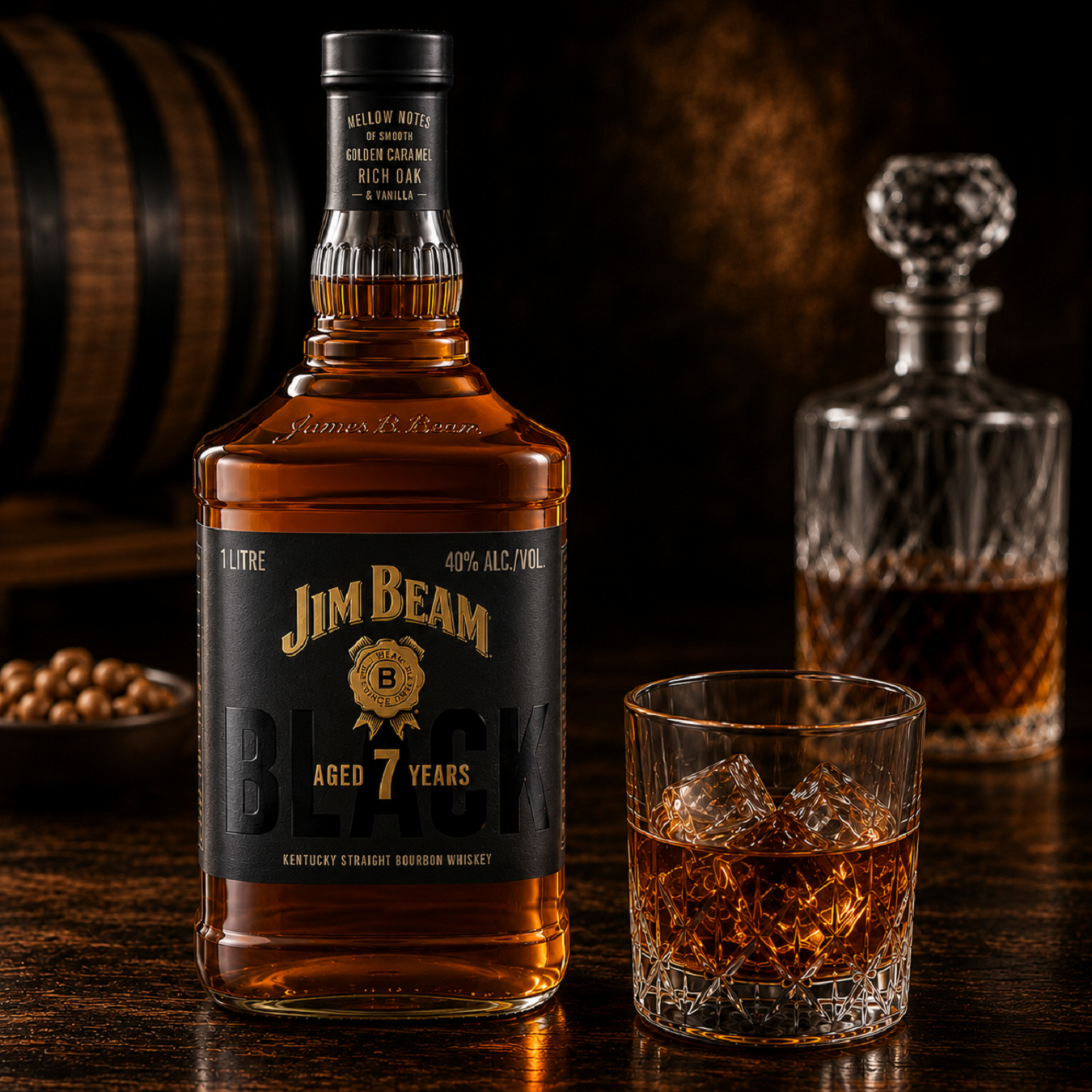Jim Beam Black 1 Litre (New-TLT)
