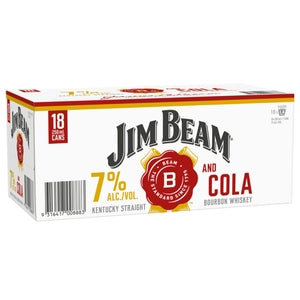 Jim Beam Cola 7% 18 Pack 250mL Cans