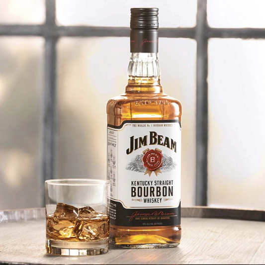Jim Beam Bourbon 1 Litre with Gift Box (New) (2 for $95.00)