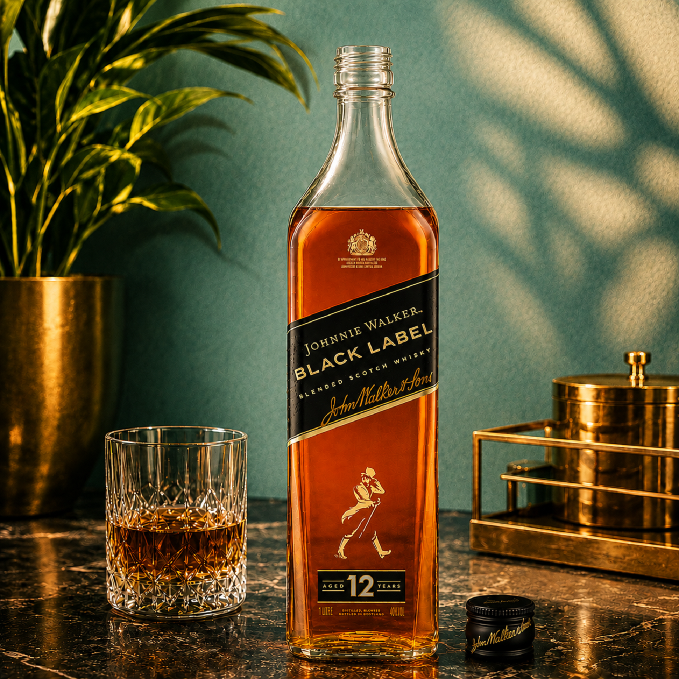 Johnnie Walker Black Label Whisky 1 Litre