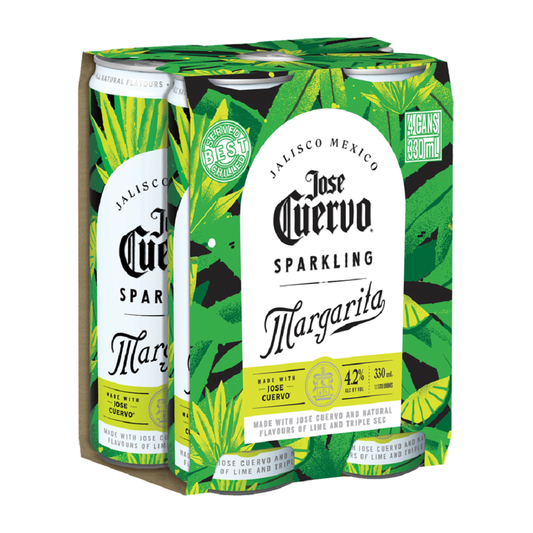 Jose Cuervo Sparkling Margarita 4 Pack 330ml Cans