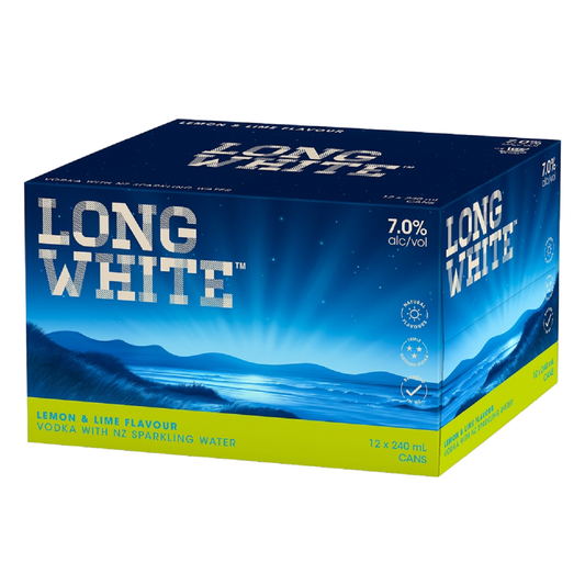 Long White Vodka 7% Lemon & Lime 12 Pack 240ml Cans