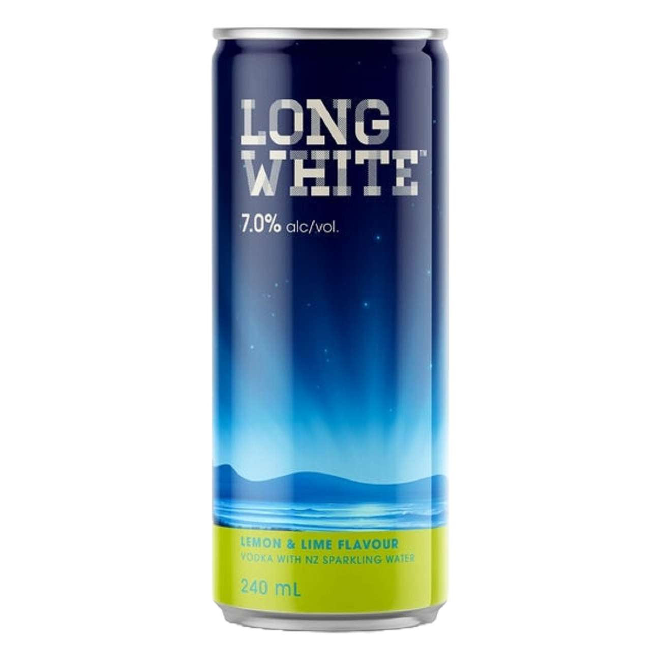Long White Vodka 7% Lemon & Lime 12 Pack 240ml Cans