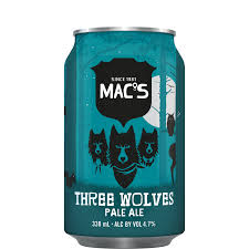 Macs Three Wolves 12 Pack 330mL Cans – Thirsty Liquor Tauranga