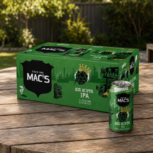 Macs Big Hoppa IPA 12 Pack 330mL Cans (New)