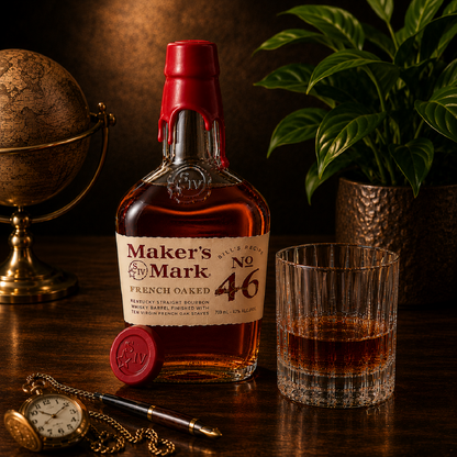 Makers Mark 46 French Oak 47% Bourbon Whisky 700mL - (TLT-EOL)
