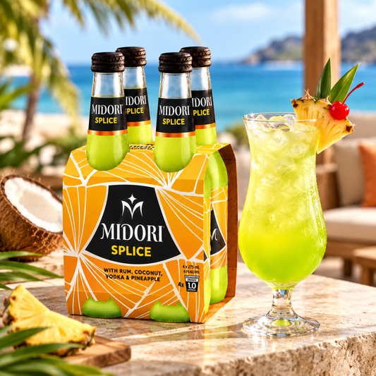 Midori Splice 4.5% 4 Pack Bottles 275mL (New-TLT) )