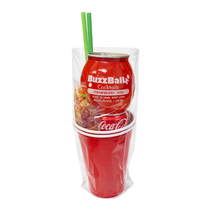 Cocktail BuzzBallz Kit & Drink, Jello Shot, Popping Candy & Mini Vodka (Makes 2 Alcoholic Cocktails)