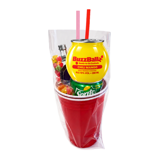 Cocktail BuzzBallz Kit & Drink, Jello Shot, Popping Candy & Mini Vodka (Makes 2 Alcoholic Cocktails)