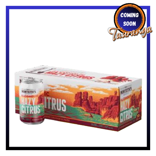 Monteiths Hazy Citrus 10 Pack 330mL Cans (New)
