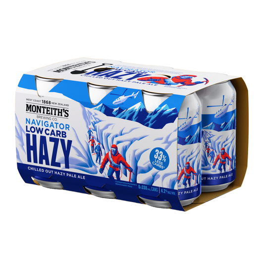 Monteiths Navigator 6 Pack 330mL Cans (New)