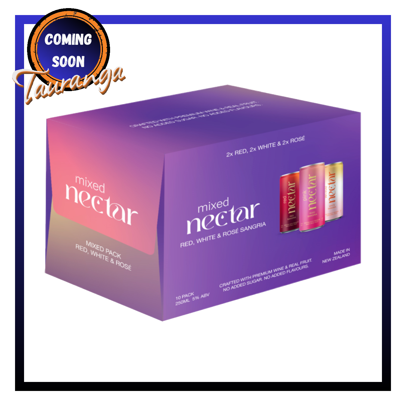 . Nectar Sangria Mixed 5% 6 Pack 250mL Cans (New) (Supplier out of stock)