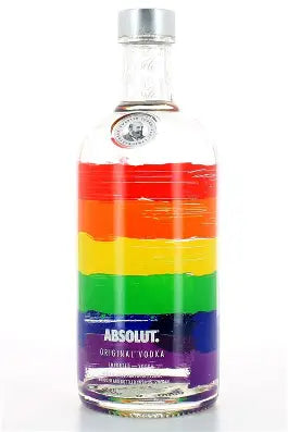 Absolut Vodka 1 Litre - Rainbow - LGBT