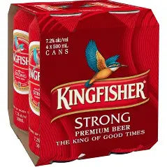 Kingfisher Strong 7.2% 4 Pack 500mL Cans