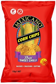 Mexicano Thai Sweet Chilli Corn Chips 170g