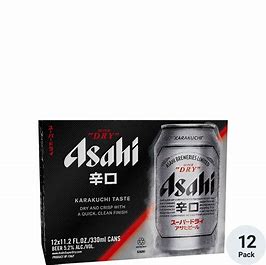 Asahi Super Dry 12 Pack 330ml Cans