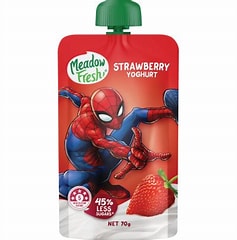 Meadow Fresh Strawberry Yoghurt Pouch 70g(Pickup Only)