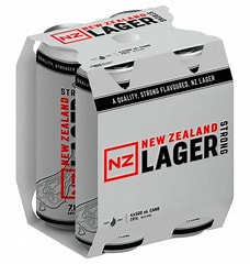 NZ Lager Strong 7% 4 Pack 500mL Cans