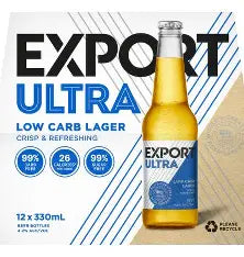 Export Ultra Low Carb 12 Pack 330mL Bottles