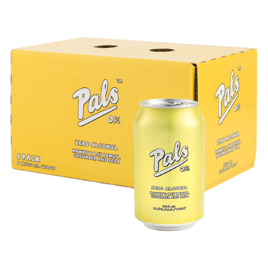 Pals ZERO Alcohol - Lemon, Cucumber & Soda 6 Pack 330ml Cans