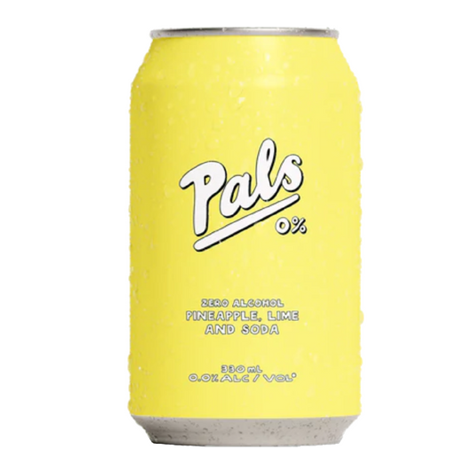Pals Zero Alcohol Pineapple Lime and Soda 6 Pack 330mL Cans (TLT- EOL)