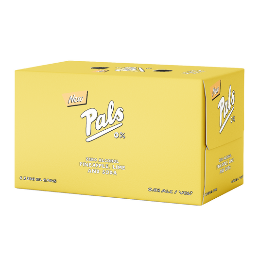 Pals Zero Alcohol Pineapple Lime and Soda 6 Pack 330mL Cans (TLT- EOL)