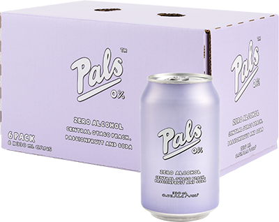 Pals ZERO Alcohol - Peach, Passionfruit & Soda 6 Pack 330ml Cans