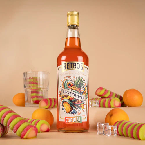 Retro's Fruit Twister Cordial 750ml (New)