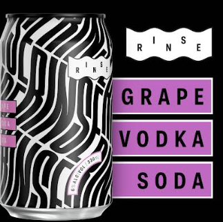 Rinse Grape Vodka Soda 6% 10 Pack 330ml Cans - Thirsty Liquor Tauranga