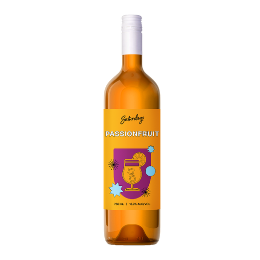 .  Saturdays Passionfruit Liqueur 750mL (New) (Due second Week October)