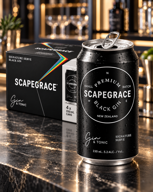 Scapegrace Black Gin & Tonic 10 Pack 330mL Cans (New) ) - (HO-BS)