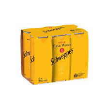 Schweppes Tonic Water 6 Pack 250ml Cans - Thirsty Liquor Tauranga