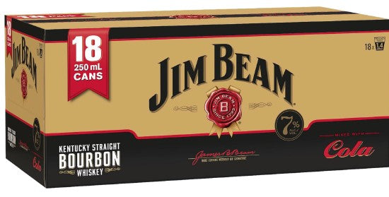 Jim Beam Gold 7% 18 Pack 250ml Cans - Thirsty Liquor Tauranga