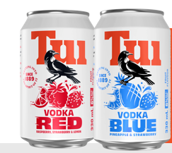. Tui Vodka Blue 10 Pack 330mL Cans (New) (Due Early October)