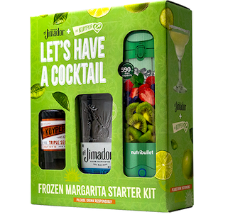 Margarita Gift Kit | De Kuyper Tripple Sec 700mL + El Jimador 700mL + Nutri bullet Portable Blender (New)