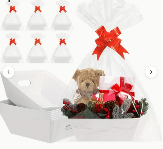 Gift Basket Set, Thick Kraft Paper with Handle