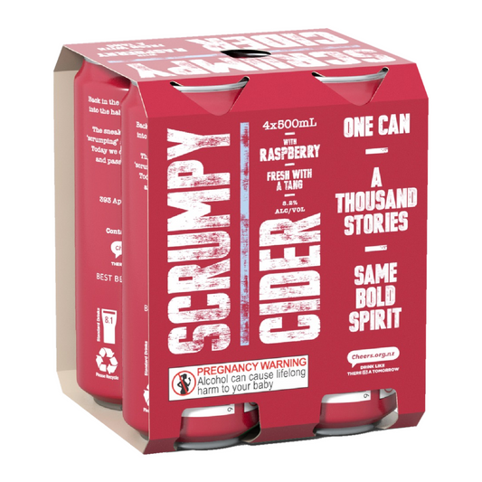 Scrumpy Raspberry 8.2% 4 Pack 500mL Cans