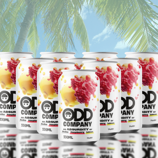 .  Odd Co Raspberry & Lemon 10 Pack 330mL Cans (New) (Due Second Week October)