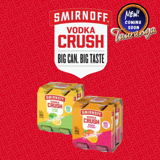 . Smirnoff Vodka Crush Lemon & Lime 5.7% 4 Pack 440mL Cans (New) (Early September)